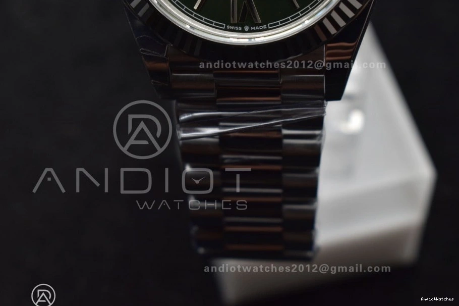 Date 1:1 VR3255 Refined Green (Gain THBF Weight) Day Edition 662 President Dial 40 Bracelet 228239 on Roman SS Best 1223